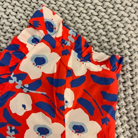 NWT Anthropologie Hutch Strapless Floral Ruffle Top - Picture 10 of 12